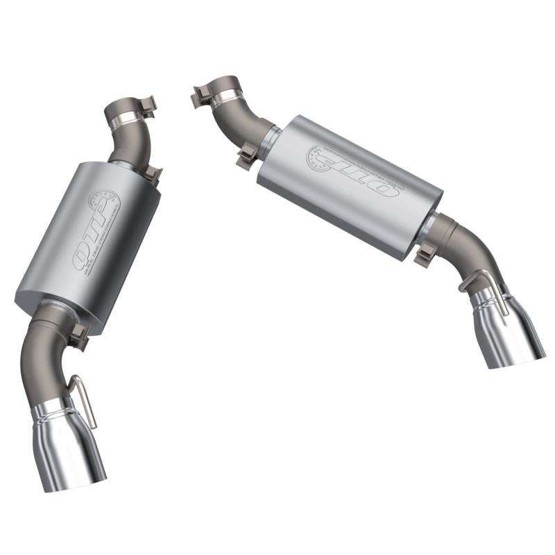 QTP 16-18 Chevrolet Camaro SS 6.2L 304SS AR3 Axle Back Exhaust w/4.5in Dual Tips-thumbmail-2
