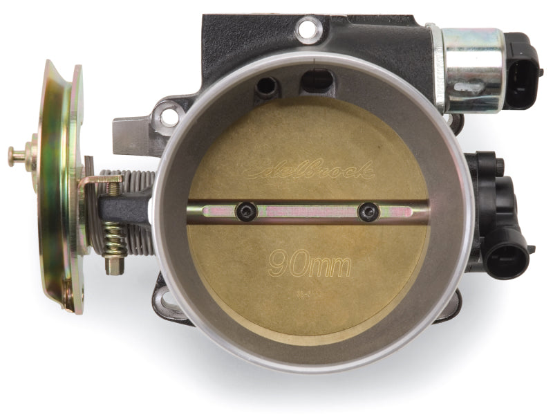 Edelbrock Throttle Body Victor Universal LS1 90mm Black Mini Texture Powder Coating-thumbmail-8