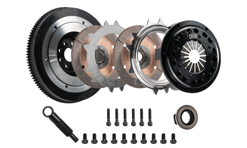 DKM Clutch VW Corrado/GTI (2.8L VR6) Twin Disc MR Clutch Kit w/Flywheel (650 ft/lbs Torque)-thumbmail-2