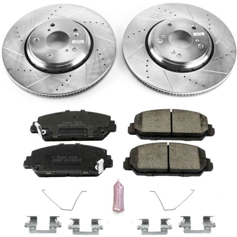 Power Stop 17-18 Acura ILX Front Z23 Evolution Sport Brake Kit-thumbmail-1