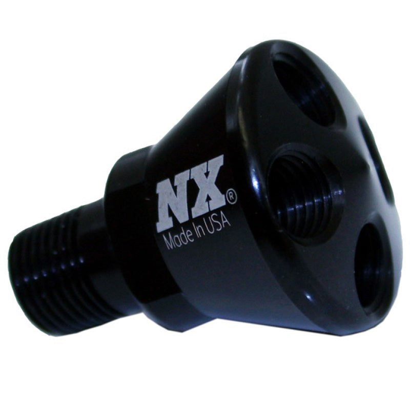 Nitrous Express 4 Port Micro Showerhead Distribution Block - Black-thumbmail-2