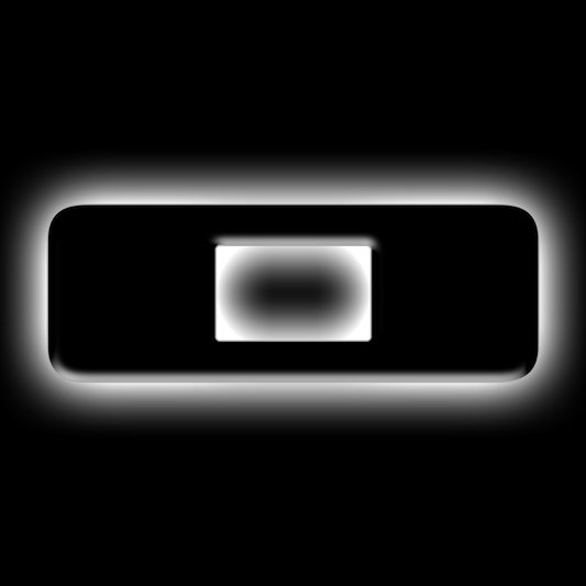 ORACLE Lighting Universal Illuminated LED Letter Badges - Matte Black Surface Finish - O