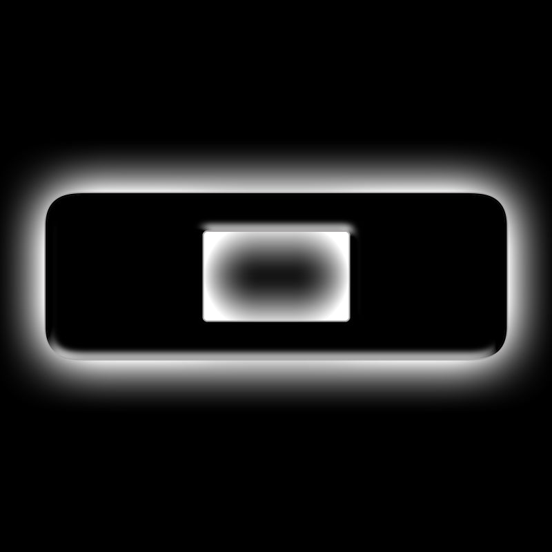ORACLE Lighting Universal Illuminated LED Letter Badges - Matte Black Surface Finish - O-thumbmail-1