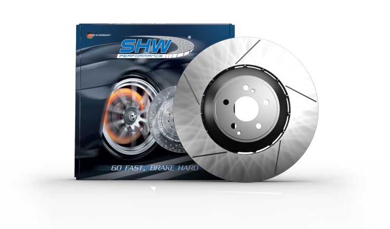 SHW 10-16 Porsche Panamera Turbo 4.8L w/o Ceramic Brakes Left Front Slotted Lightweight Brake Rotor