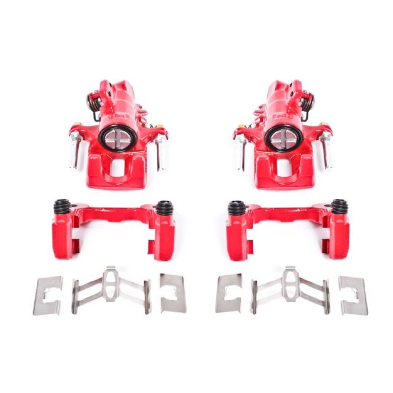 Power Stop 01-05 Acura EL Rear Red Calipers w/Brackets - Pair-thumbmail-1