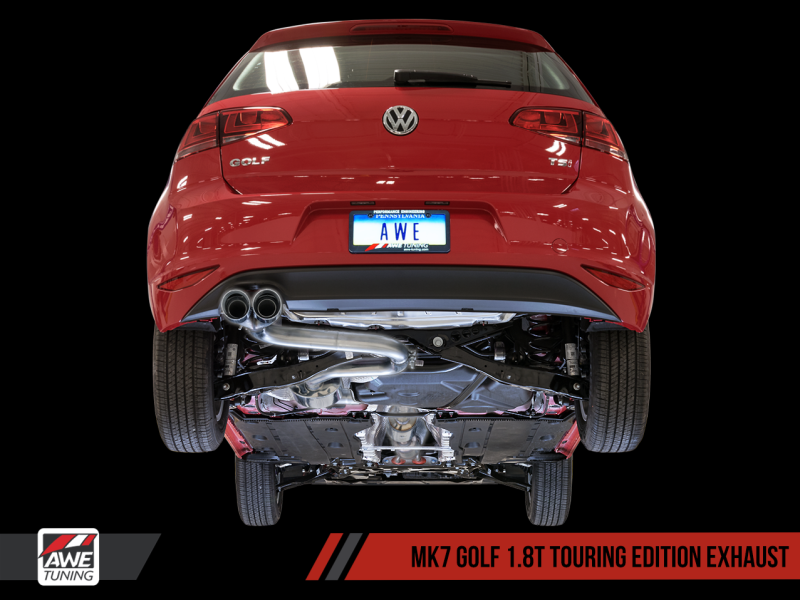AWE Tuning VW MK7 Golf 1.8T Touring Edition Exhaust w/Diamond Black Tips (90mm)-thumbmail-2