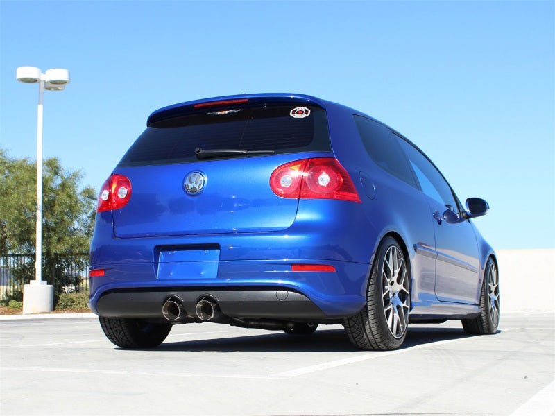 aFe MACHForce XP 2-1/2in SS-304 Cat-Back Exhausts w/ Polished Dual Tips 2008 VW Golf R32 V6-3.2L MKV-thumbmail-2
