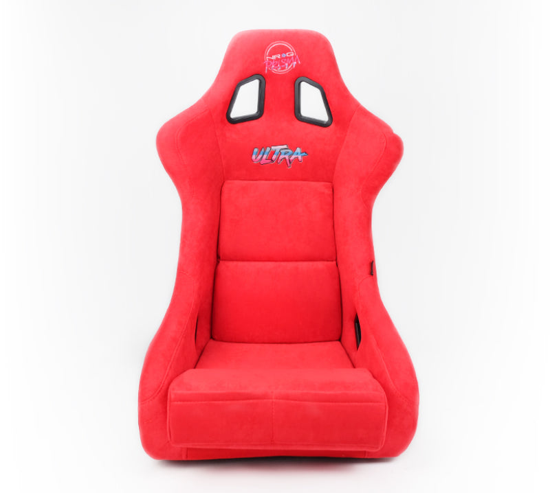 NRG FRP Bucket Seat ULTRA Edition - Large (Red Alcantara/Gold Glitter Back)-thumbmail-7