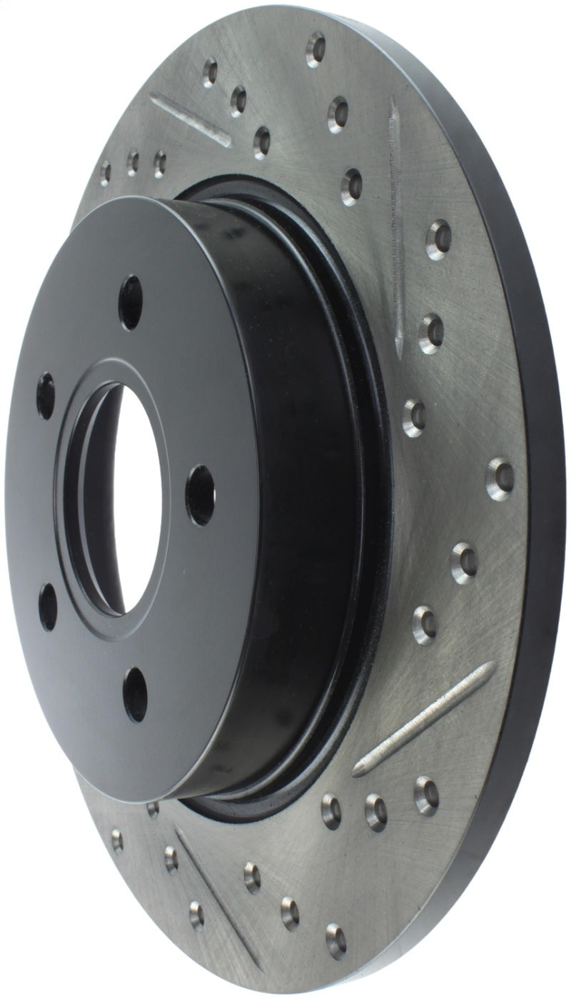 StopTech 12-15 Ford Focus w/ Rear Disc Brakes Rear Left Slotted & Drilled Rotor-thumbmail-3