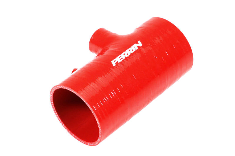 Perrin 2022+ Subaru WRX Red 3in Turbo Inlet Hose w/ Nozzle (Short)-thumbmail-6
