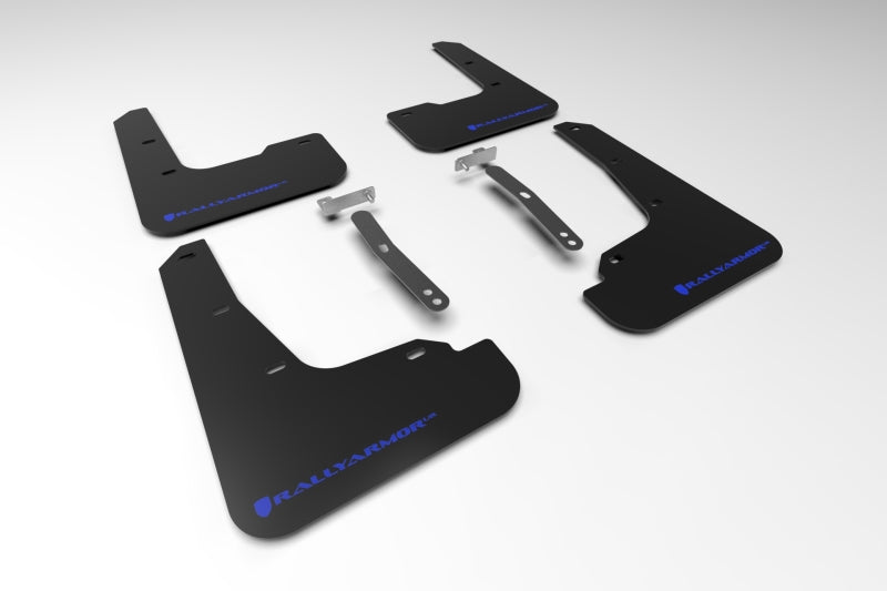 Rally Armor 21-23 Hyundai Elantra (Will Not Fit Elantra N/N Line) Black UR Mud Flap w/ Blue Logo-thumbmail-1