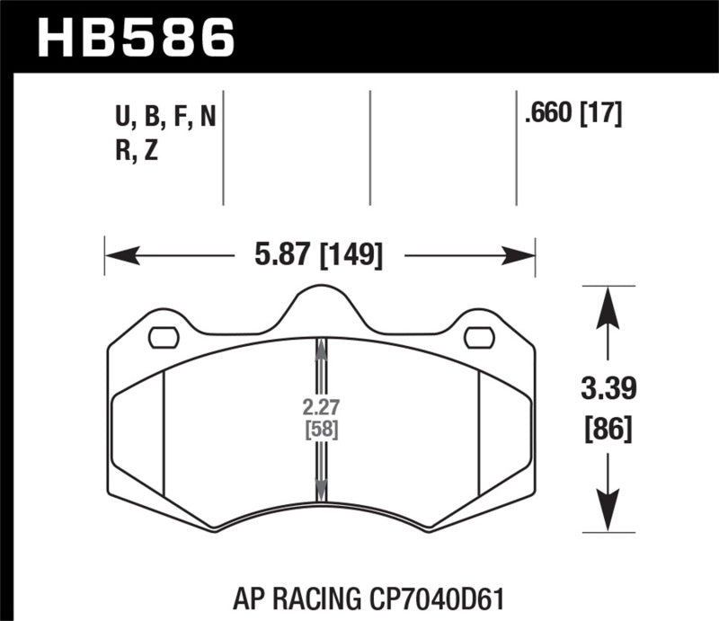 Hawk AP Racing CP7040 HP Plus Street Brake Pads-thumbmail-2
