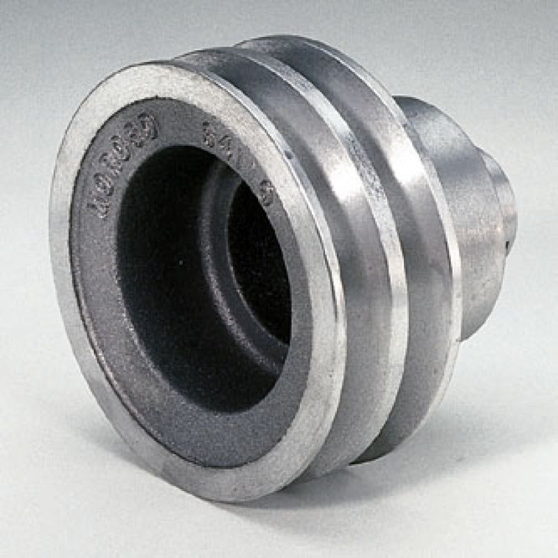 Moroso Chevrolet Small Block (w/Long Pump) Crankshaft Pulley - Double Groove - Cast Aluminum-thumbmail-1