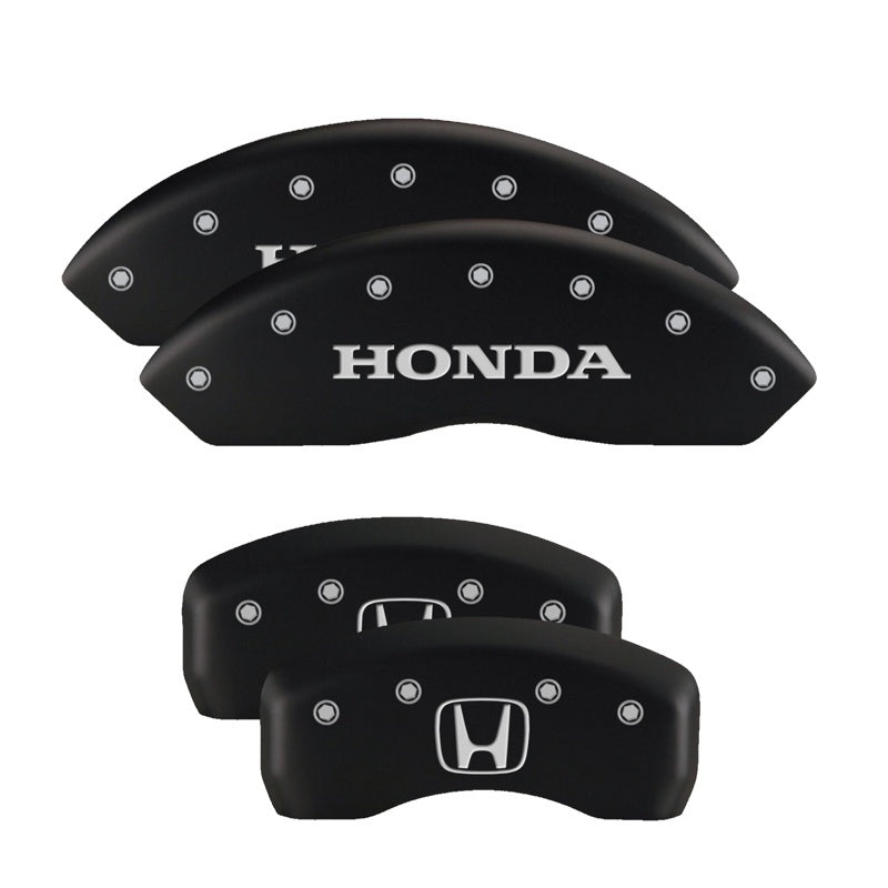 MGP 4 Caliper Covers Engraved Front & Rear i-Vtec Black finish silver ch-thumbmail-3