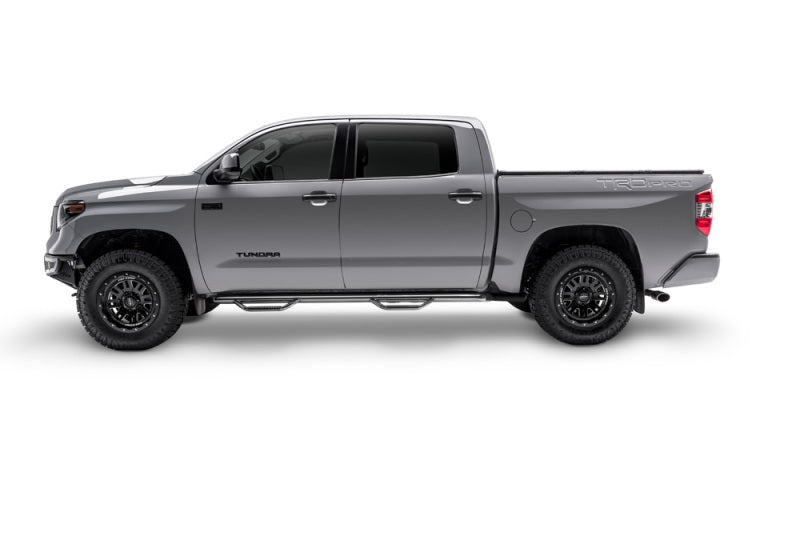 N-Fab Nerf Step 15-17 GMC - Chevy Canyon/Colorado Crew Cab 5ft Bed - Gloss Black - W2W - 3in-thumbmail-6