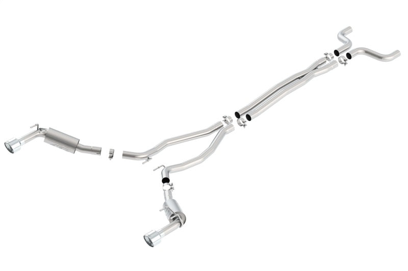 Borla 14-15 Chevy Camaro SS 6.2L V8 Single Split Rear Exit ATAK Catback Exhaust-thumbmail-1