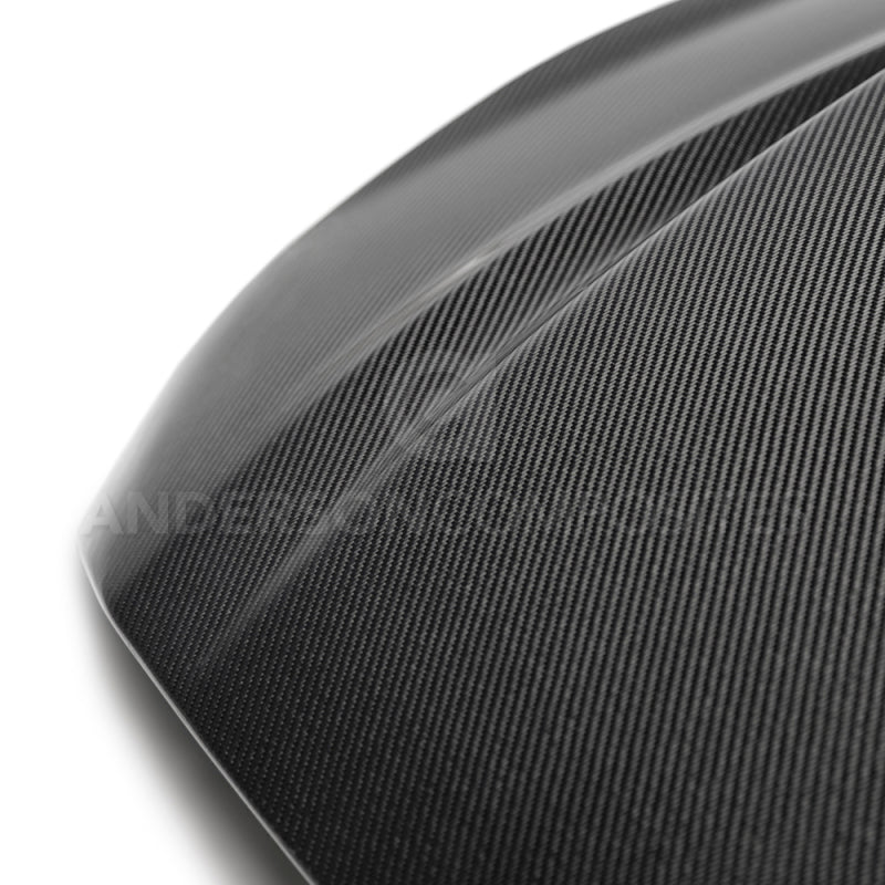 Anderson Composites 2018 Ford Mustang Double Sided Type-CJ 4in Carbon Fiber Cowl Hood-thumbmail-8