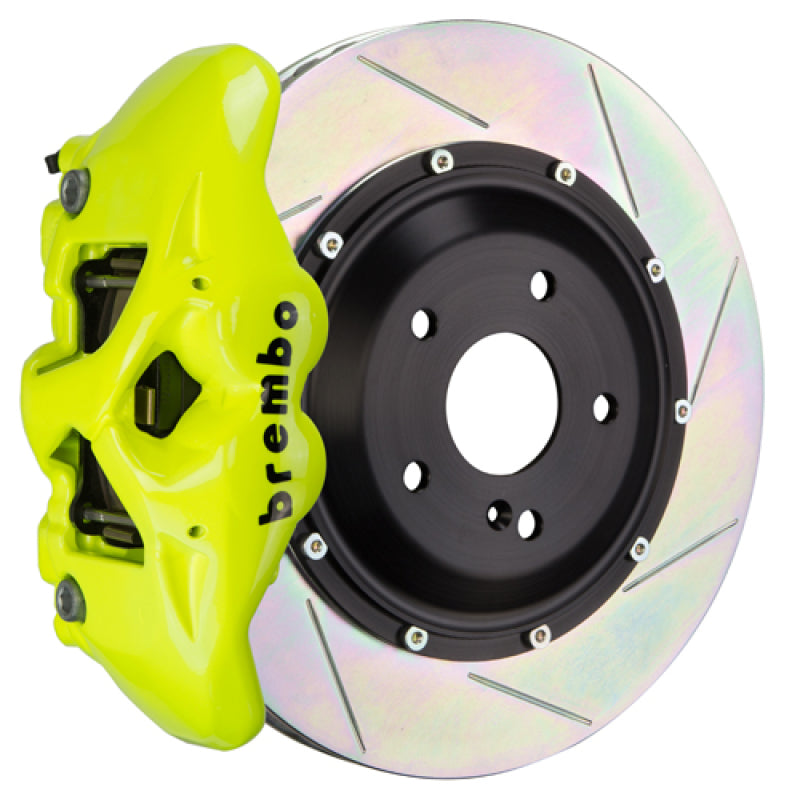 Brembo 23+ Z (RZ34) Front GT BBK 6 Piston Cast 380x34 2pc Rotor Slotted Type-1- Fluo. Yellow-thumbmail-1