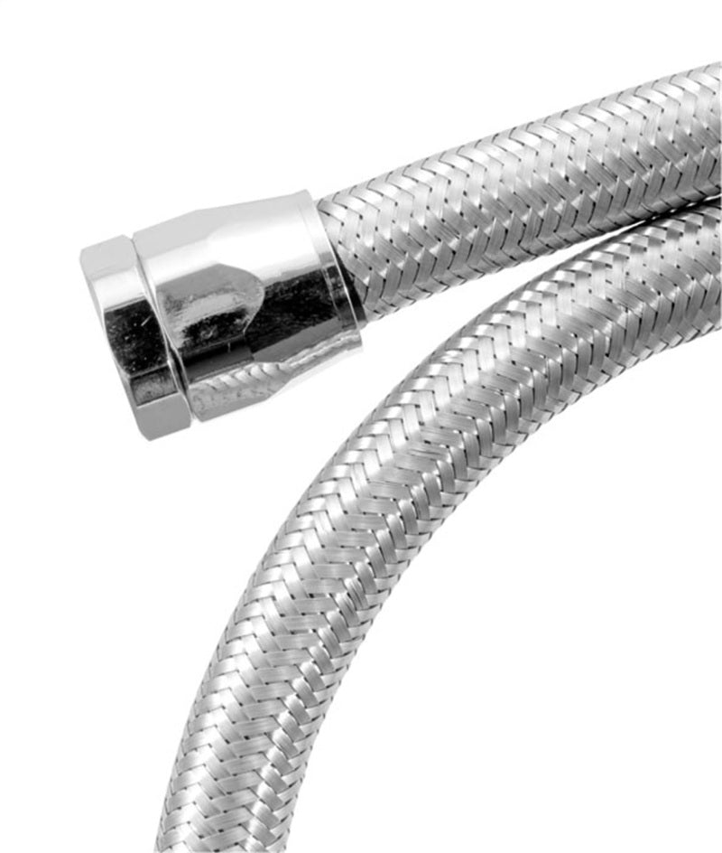 Spectre Stainless Steel Flex Fuel Line 3/8in. ID - 3ft. w/Chrome Clamps-thumbmail-11