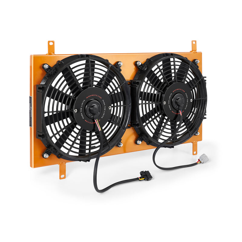 Mishimoto 90-97 Mazda Miata Aluminum Fan Shroud Gold-thumbmail-2