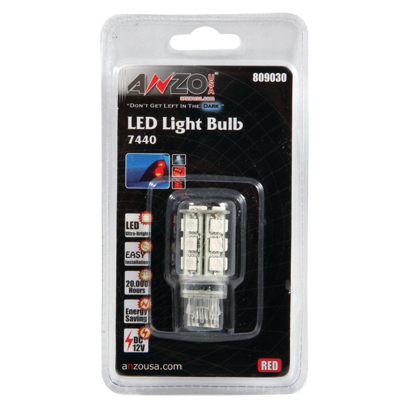 ANZO LED Bulbs Universal 7443/7440 Red-thumbmail-2