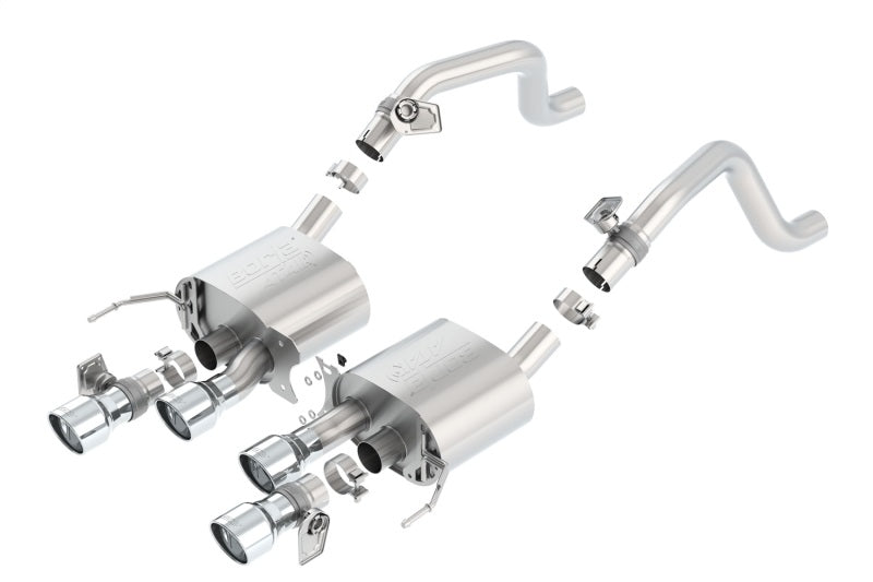 Borla 2014 Chevrolet Corvette C7 6.2L 8cyl ATAK Exhaust w/ NPP Dual Mode (rear section only)-thumbmail-2
