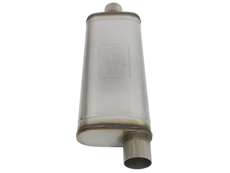 aFe MACHForce XP SS Muffler 3in Center Inlet / 3in Offset Outlet 22in L x 9in W x4in H Body-thumbmail-2