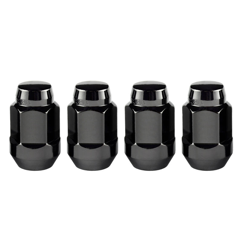McGard Hex Lug Nut (Cone Seat Bulge Style) M12X1.5 / 3/4 Hex / 1.45in. Length (4-Pack) - Black-thumbmail-7
