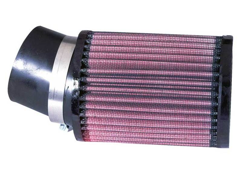 K&N Filter Universal Rubber Round Straight Filter 20 Deg Angled 2-7/16in Flange 3-3/4in OD 5in H-thumbmail-2