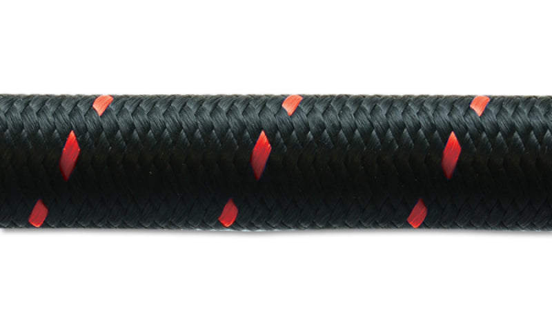 Vibrant -12 AN Two-Tone Black/Red Nylon Braided Flex Hose (20 foot roll)-thumbmail-2