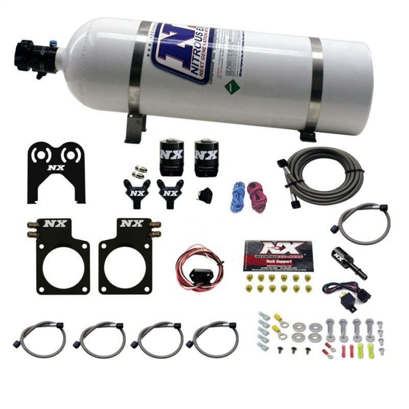 Nitrous Express Nissan GT-R Nitrous Plate Kit (35-300HP) w/15lb Bottle-thumbmail-1