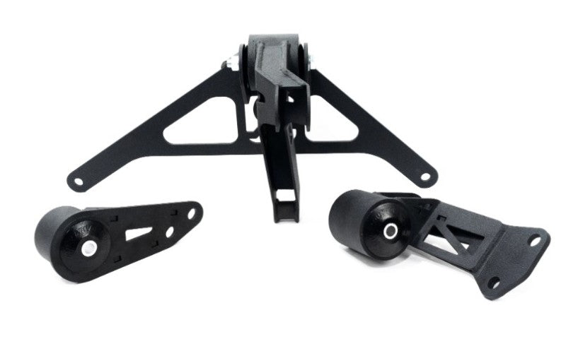 Innovative 90-05 NSX K-Series/K20 Manual Transmission Black Steel Mount Kit 75A Bushings-thumbmail-1