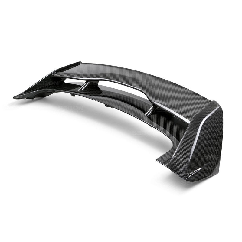 Seibon 2015-2017 Ford Focus ST/RS Hatchback Carbon Fiber Rear Spoiler (3rd Brake Light Not Included)-thumbmail-4