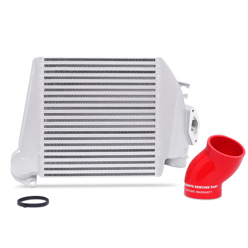 Mishimoto 08-14 Subaru WRX Top-Mount Intercooler Kit - Powder Coated Silver & Red Hoses-thumbmail-2
