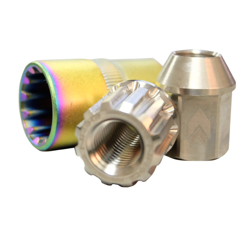 NRG 200 Series M12 X 1.25 Titanium Lug Nut Set - 21 Pc w/Lock Key Socket - Silver-thumbmail-5
