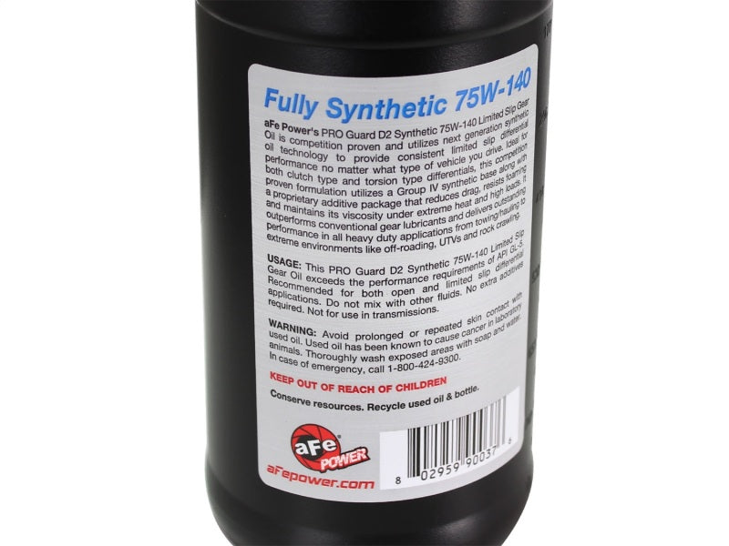 aFe Pro Guard D2 Synthetic Gear Oil, 75W140 1 Quart-thumbmail-3