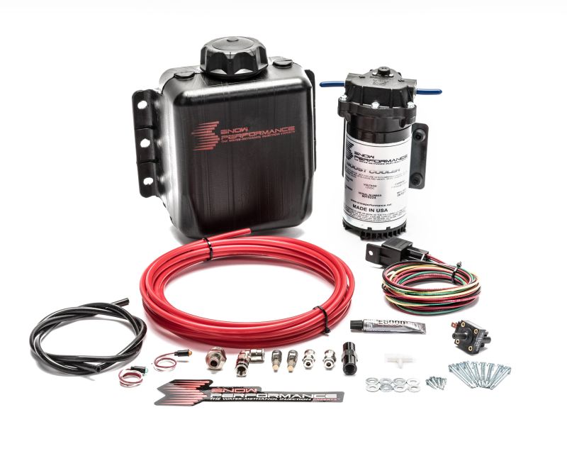 Snow Performance Stg 1 Boost Cooler TD Water Injection Kit (Incl. Red Hi-Temp Tubing/Quick Fittings)-thumbmail-5