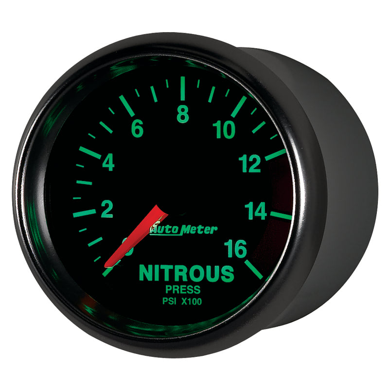 Autometer GS 2 1/16in. 1600PSI Nitrous Fuel Pressure Gauge-thumbmail-5