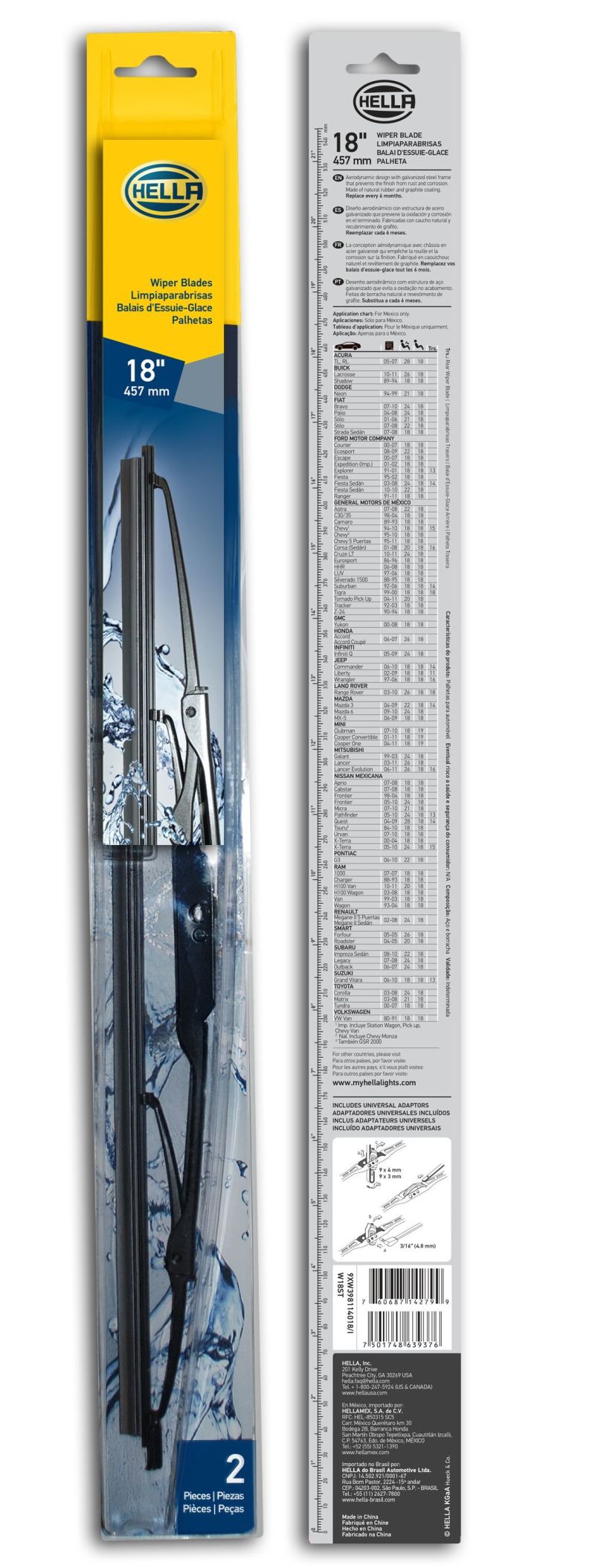 Hella Standard Wiper Blade 18in - Pair-thumbmail-6