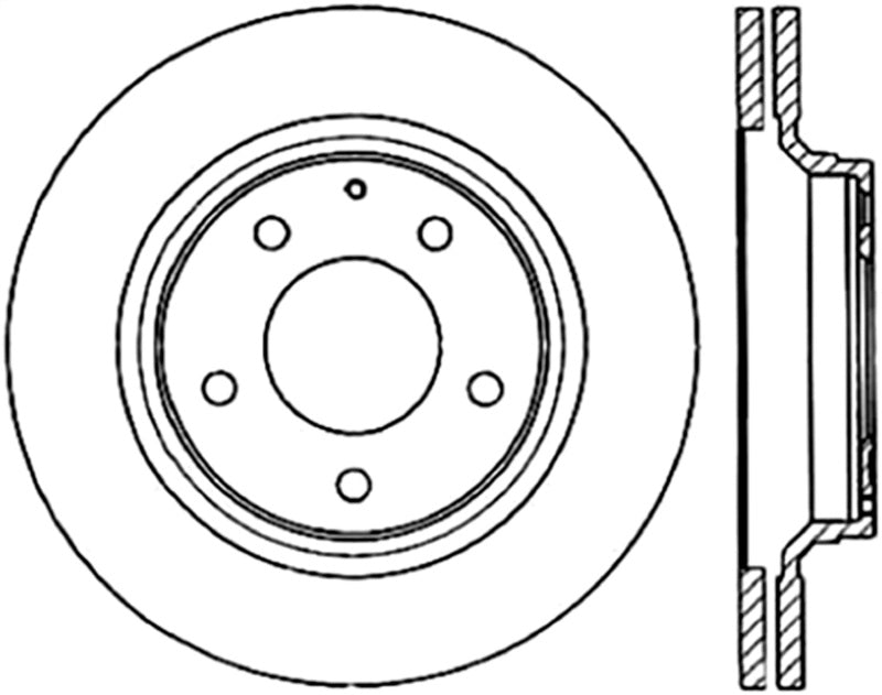 StopTech Slotted & Drilled Sport Brake Rotor-thumbmail-1