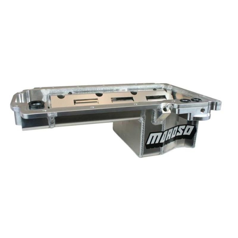 Moroso GM LV1 Rear Sump 6 in Deep Road Race Baffle Oil Pan-thumbmail-1