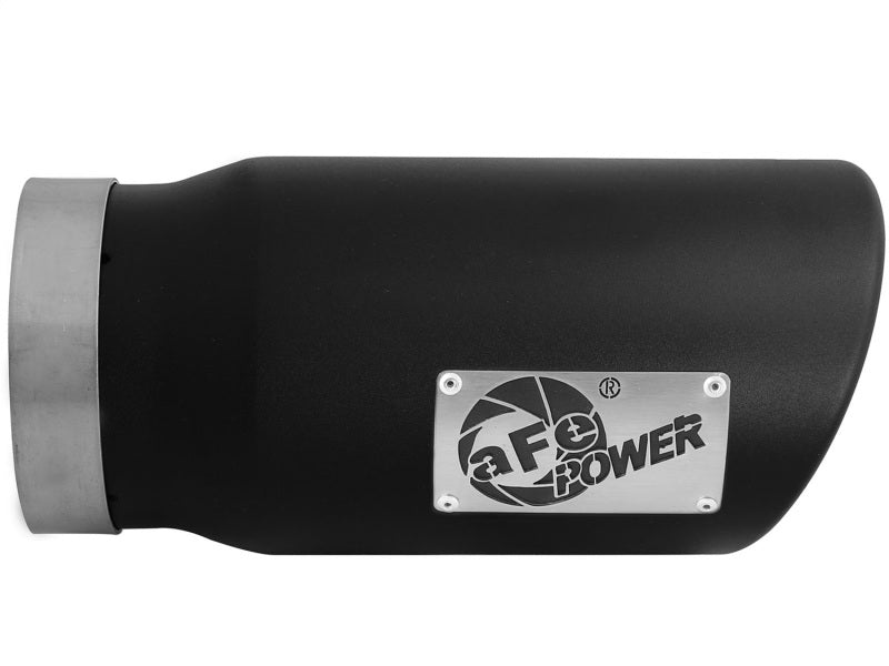 aFe Diesel Exhaust Tip Bolt On Black 5in Inlet x 6in Outlet x 12in Long-thumbmail-4