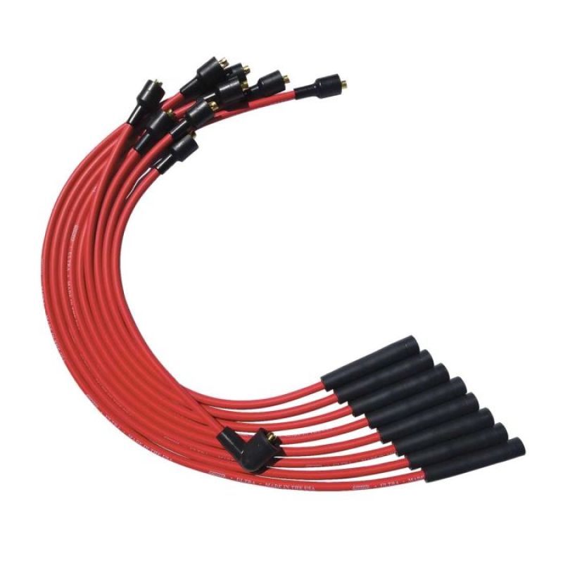 Moroso SB Chrysler Mopar 273/318/340/360 Str Plug Boots Non-HEI Ultra Spark Plug Wire Set - Red-thumbmail-1