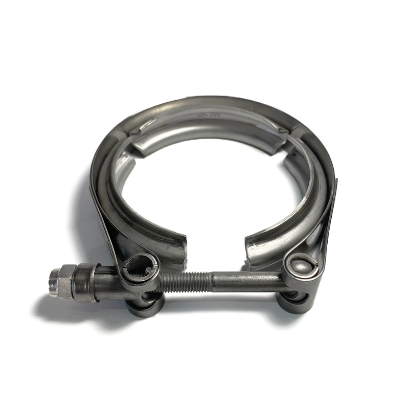 Ticon Industries 5in Stainless Steel V-Band Clamp for GT47-55 Divided Housing-thumbmail-1