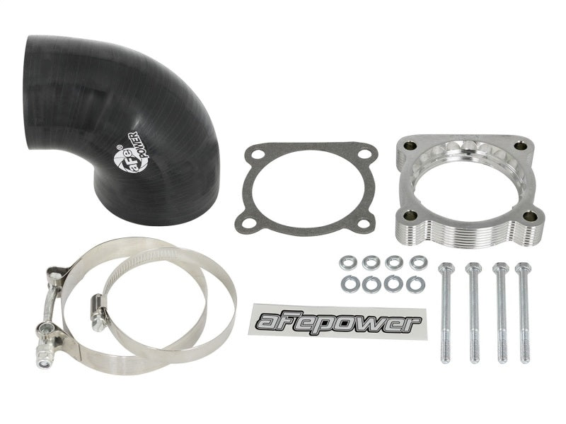 aFe Silver Bullet Throttle Body Spacers TBS 10-16 Nissan Patrol (Y62) V8-5.6L (320hp)-thumbmail-5