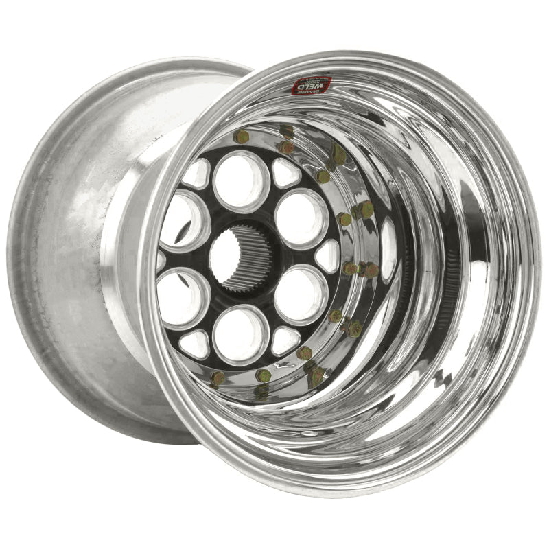 Weld Magnum Sprint 15x17 / 42-Spline / 6in. BS Black Wheel - Outer Beadlock w/Black 6-Dzus Cover-thumbmail-1