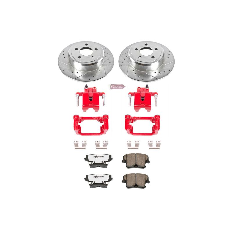 Power Stop 05-19 Chrysler 300 Rear Z26 Street Warrior Brake Kit w/Calipers-thumbmail-1