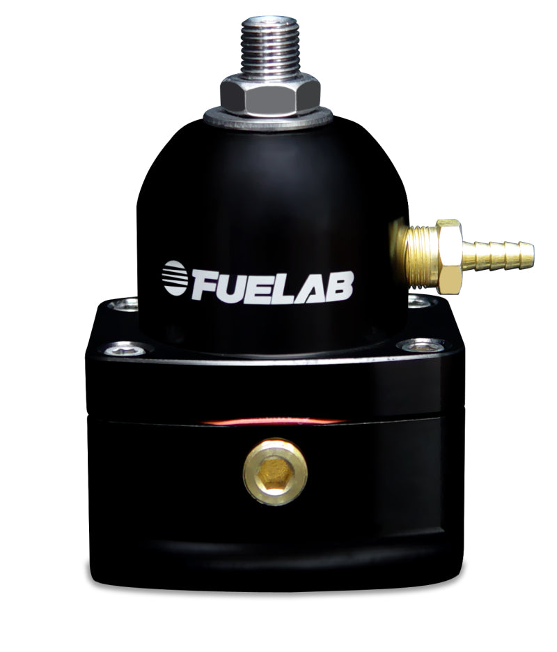 Fuelab 515 EFI Adjustable FPR 25-90 PSI (2) -10AN In (1) -6AN Return - Black-thumbmail-1
