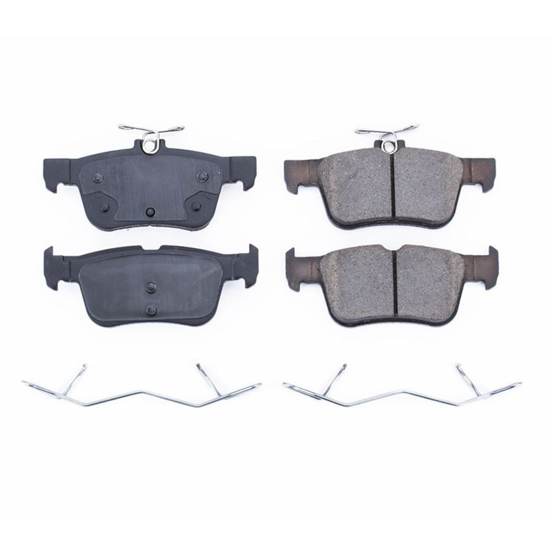 Power Stop 17-18 Ford Edge Rear Z17 Evolution Ceramic Brake Pads w/Hardware-thumbmail-1