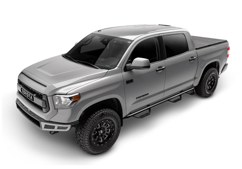 N-Fab Nerf Step 15-17 GMC - Chevy Canyon/Colorado Crew Cab 5ft Bed - Gloss Black - Bed Access - 3in-thumbmail-6
